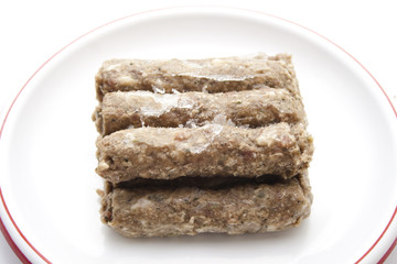 Kofta aus Rindfleisch auf Teller