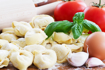 Tortellini, italian cuisine - homemade italian food