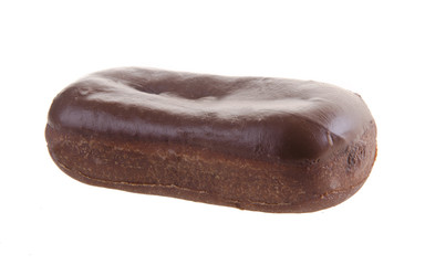 chocolate donuts on a background