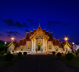 Fototapeta premium Wat Benchamabophit in Bangkok of Thailand