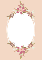 Flowers frame background