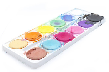 old watercolor paint