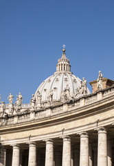 La Cupola di San Pietro a Roma, Italia