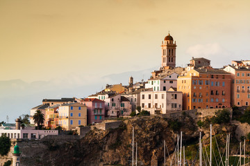 Fototapeta na wymiar Bastia Corsica krajobraz