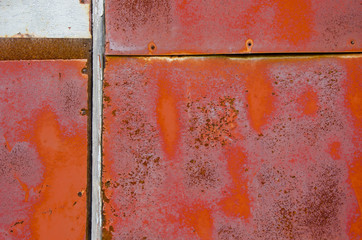 rusted old garage door background