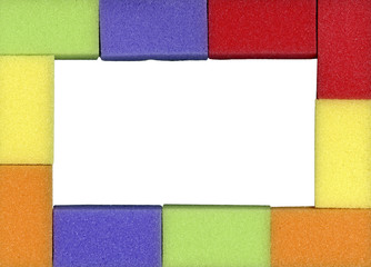 multy-colored sponges
