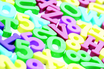 Close-up of letters. Great details !