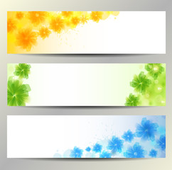 Abstract Flower Background / Brochure Template / Banner