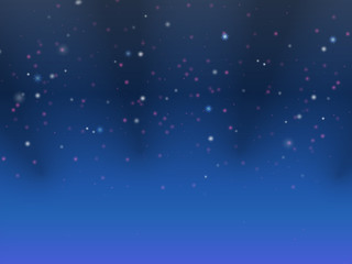 Obraz na płótnie Canvas Streszczenie niebieskim tle z gwiazd i światła