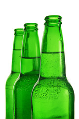 Green beer bottles