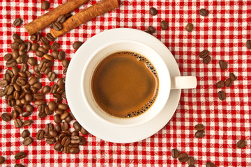 Coffee with cinnamon