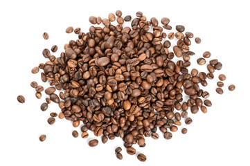 coffee beans on white background
