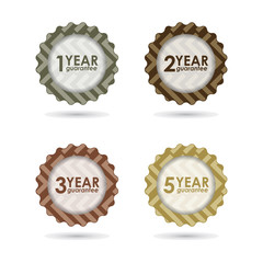 special vector guarantee sign, warranty label with hipster desig