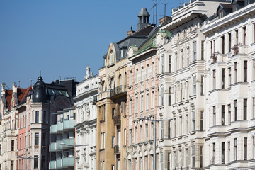 Stadtbild Häuserfront