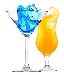 alcoholic cocktail set  splash