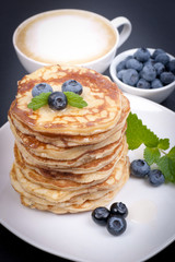 Pancakes with blueberries