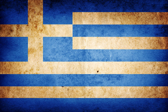Greece grunge flag © Tryfonov