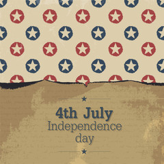 Independence day vintage poster. Vector, EPS10