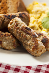 Organic Cooked Maple Breakfast Sausage