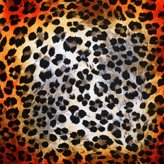 Fototapeta na wymiar Kolorowy wzór gepard