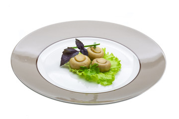 Ripe fresh Champignon