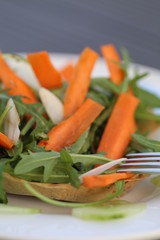 Tarte Carottes Salade