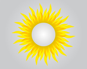 Background with sun and round space for your text