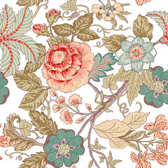 Vintage flower pattern - 51279478