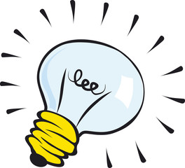 Light Bulb Sketch Cutout