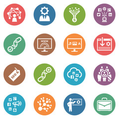 SEO & Internet Marketing Icons - Set 2 | Dot Series