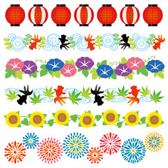 夏　和風　広告　イラスト