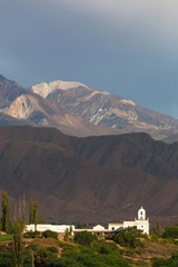 Fototapeta na wymiar Mountain village Cachi, Ruta 40, Salta, Argentina