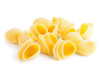 Italian pasta isolated on white