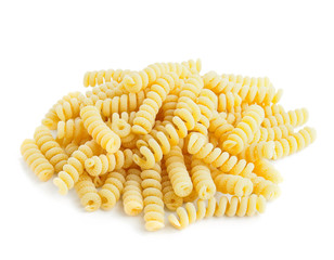 Italian pasta isolated on white
