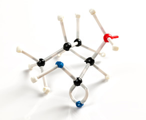 Molecular model of amino acid valine