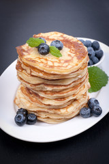 Pancakes with blueberries