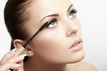 Beautiful woman face. Perfect makeup