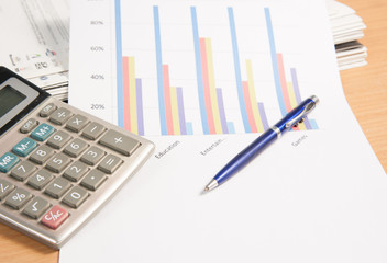 Obraz premium Business report,The workplace of business