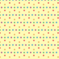 Geschenkpapier Stoffmuster Kontrastfarben Frühling