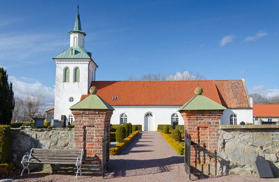 Entry way to Swedish small church