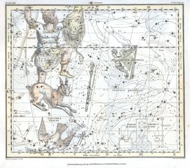 Astronomical chart vintage