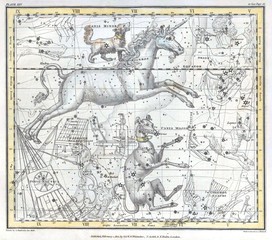 Fototapeta premium Astronomical chart vintage