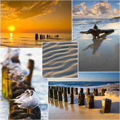 Baltic Sea, Poland, collage