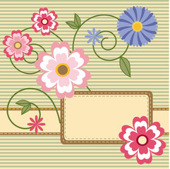 Card with flowers