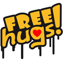 Free Hugs Graffiti