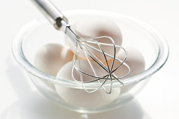 Eggs with whisk