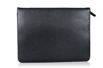 Fototapeta premium Leather wallet isolated on the white