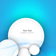 Abstract blue colorful circle vector design illustration