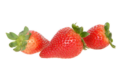 Three strawberries