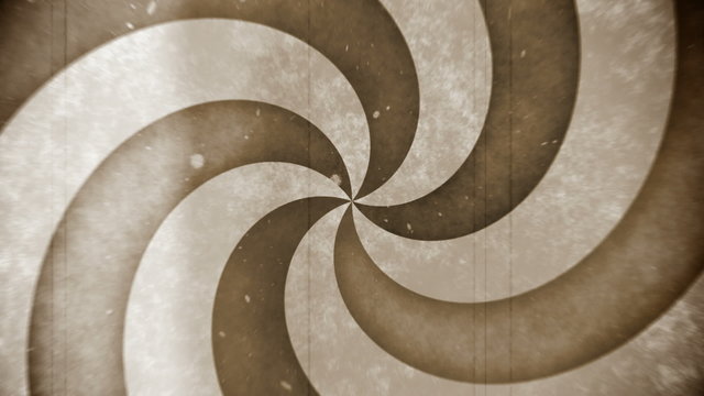 Vintage retro film hypnosis circle (seamless loop)